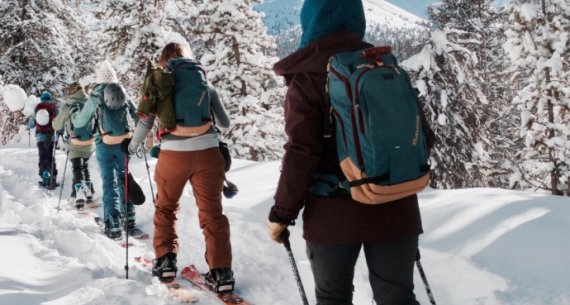 Backcountry Babes on a splitboard tour in Breckenridge, Colorado 