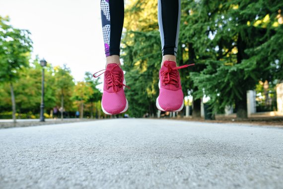 Sustainable running shoes are in vogue.