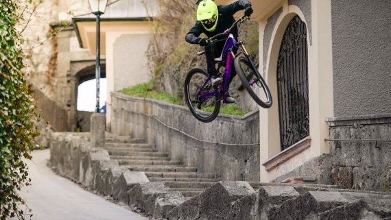 Urban Freeriding in Salzburg: Fabio Wibmer.