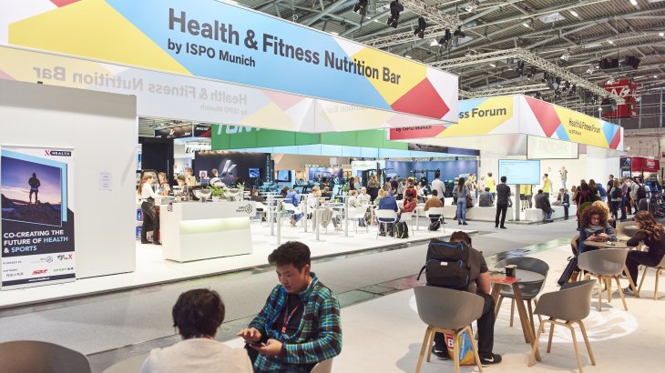 Für Stärkung oder einfach eine ruhige Minute auf der ISPO Munich sorgt die Health & Fitness Nutrition Bar.