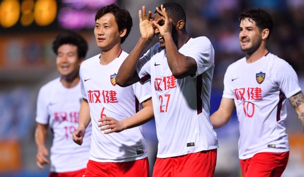 Einst beim 1. FC Köln, jetzt in China: Anthony Modeste (2. v. li.).