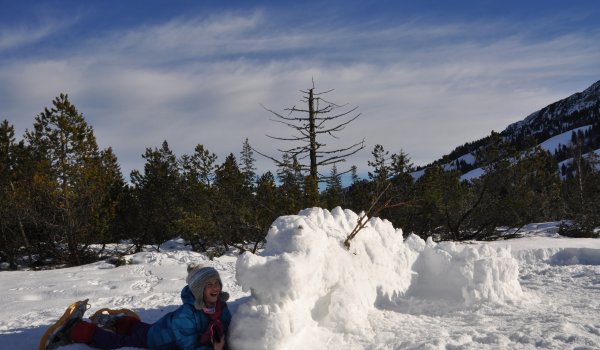 …wie das Bauen von Schneefiguren!