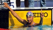 Franziska van Almsick bei Olympia 1992 in Barcelona.