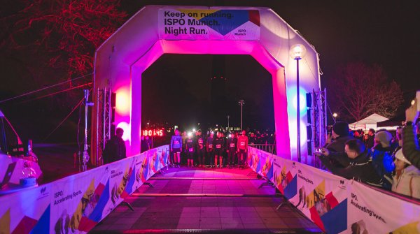 Runners waiting at start of Night Run