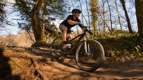 Andi Spies beim Fahrradfahren